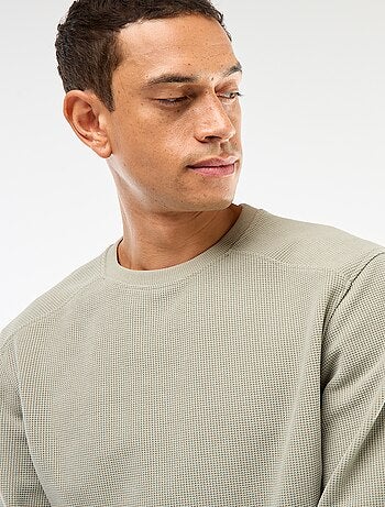 Maglione in maglia fantasia taglio regular