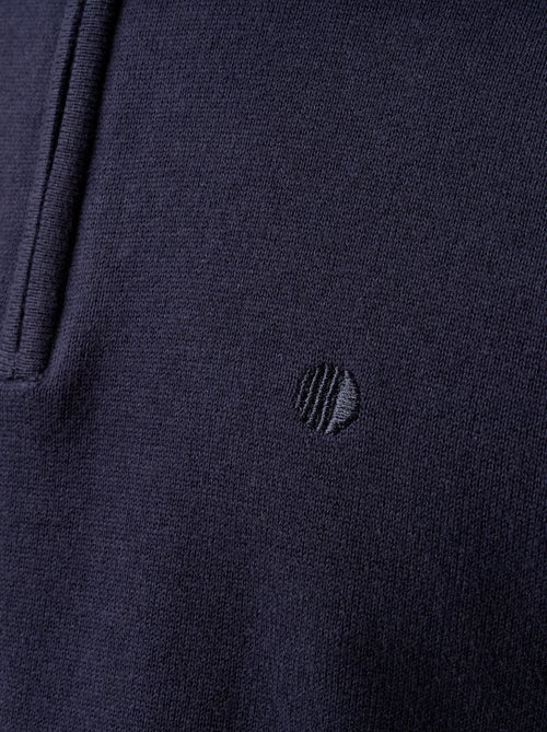Maglione in maglia fine con collo alto a cerniera - Kiabi