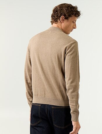 Maglione in maglia fine con collo alto
