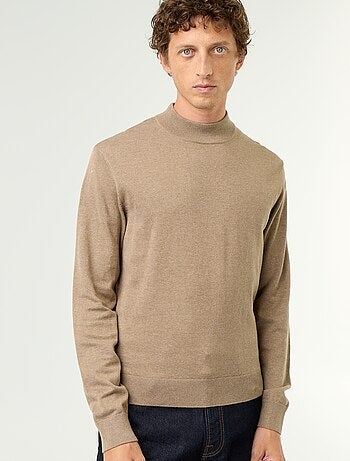 Maglione in maglia fine con collo alto
