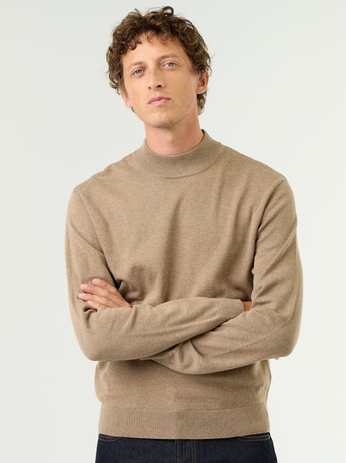 Maglione in maglia fine con collo alto - Kiabi