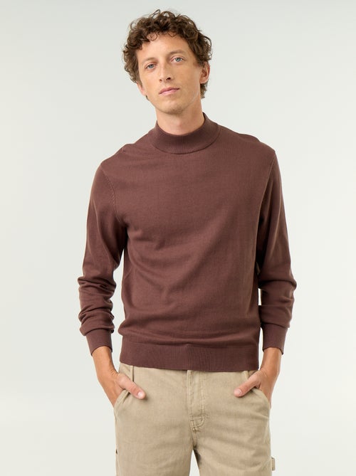 Maglione in maglia fine con collo alto - Kiabi