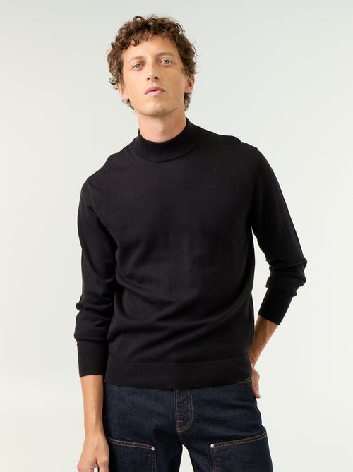 Maglione in maglia fine con collo alto - Kiabi