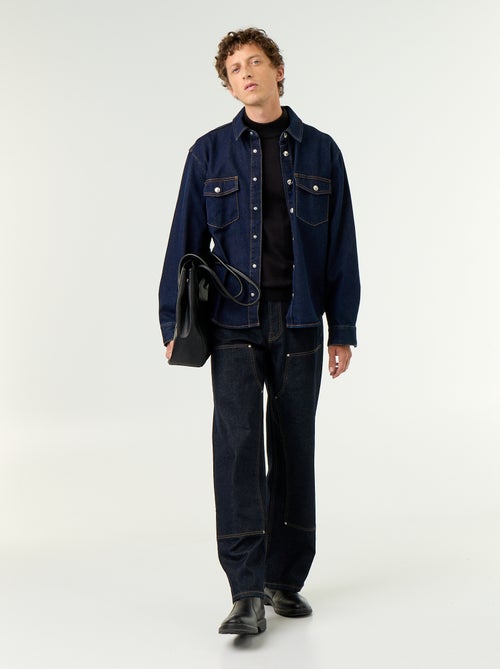 Maglione in maglia fine con collo alto - Kiabi