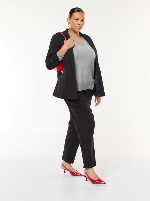 Maglione in maglia fine con scollo a V - Kiabi