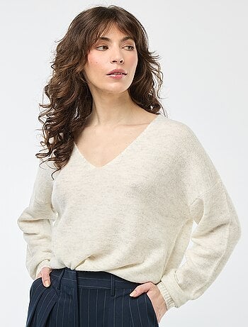 Maglione in maglia fine con scollo a V 'JDY'