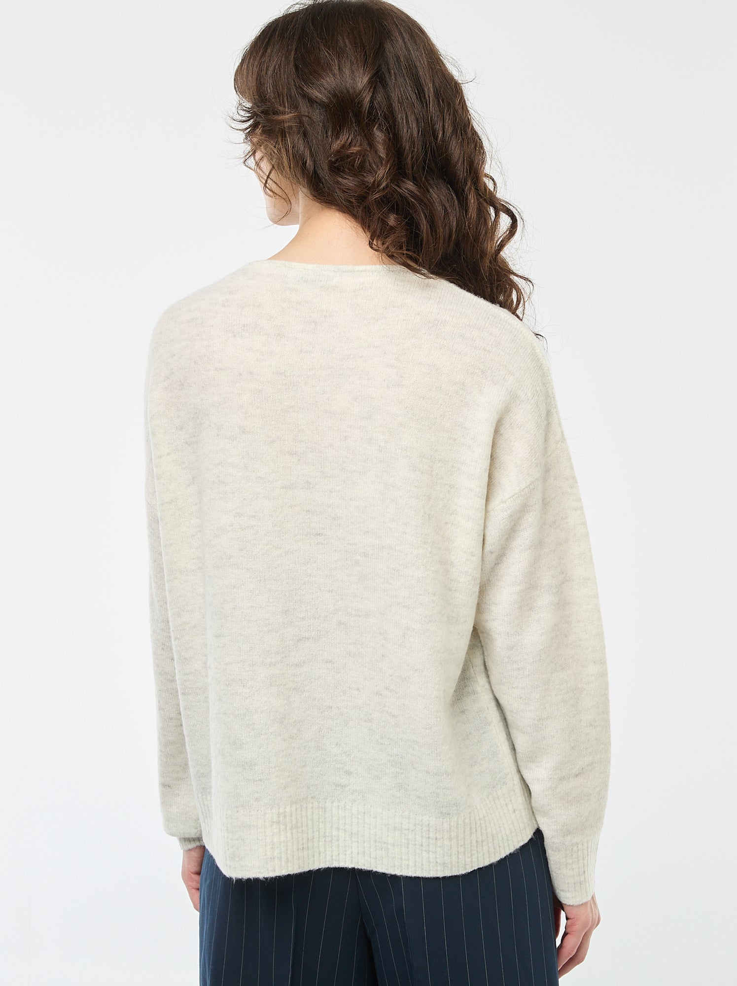 LAURASN Maglione Donna In Maglia Fine – Girocollo E Maniche Lunghe (835395)