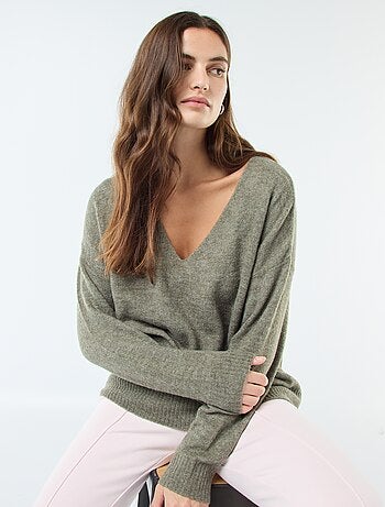 Maglione in maglia fine con scollo a V 'JDY'