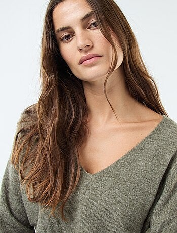Maglione in maglia fine con scollo a V 'JDY'
