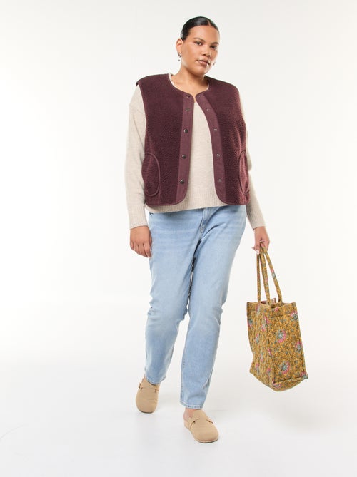 Maglione in maglia grossa con scollo a V - Kiabi