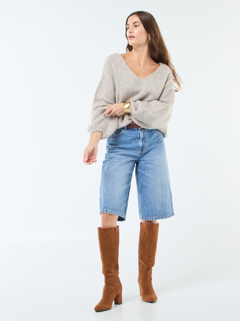 Maglione in maglia grossa 'JDY' Beige - Kiabi