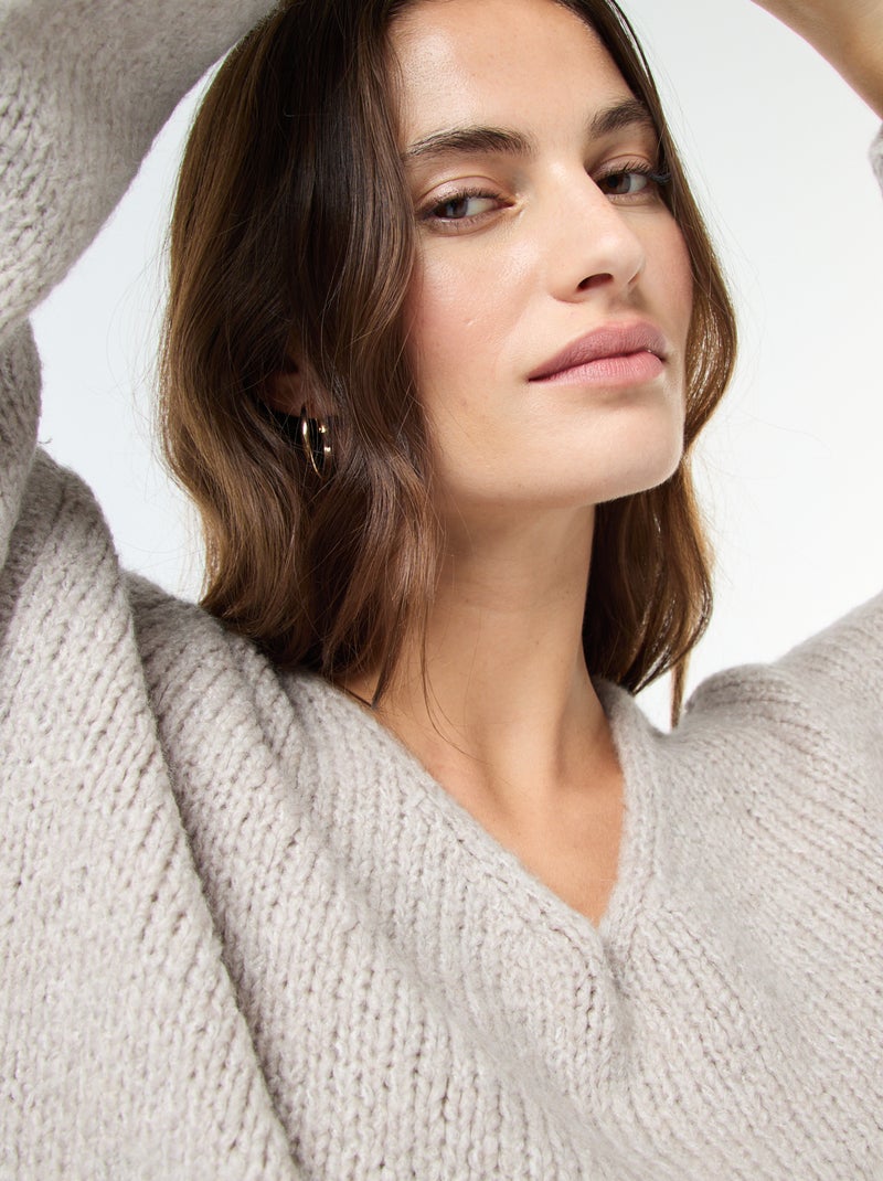 Maglione in maglia grossa 'JDY' Beige - Kiabi