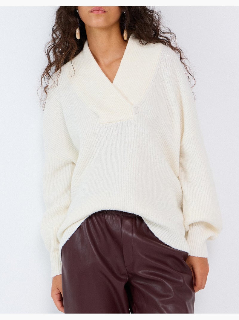 Maglione in maglia, mo fashion Beige - Kiabi
