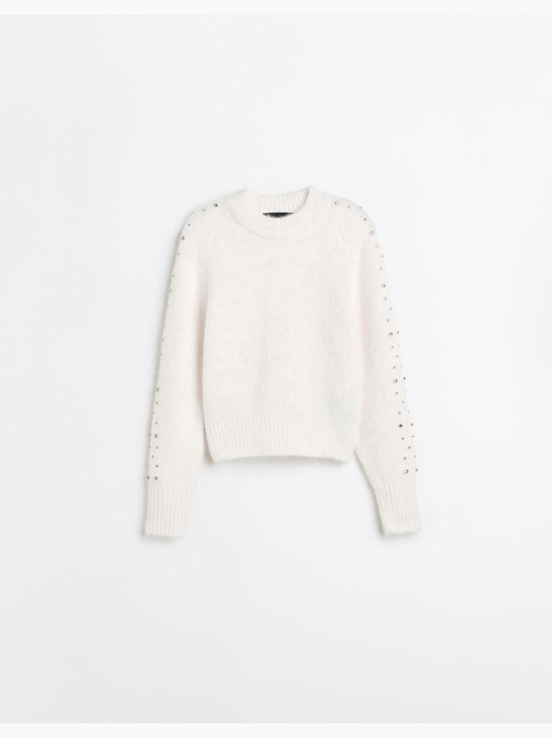 Maglione in maglia, mo fashion Bianco - Kiabi