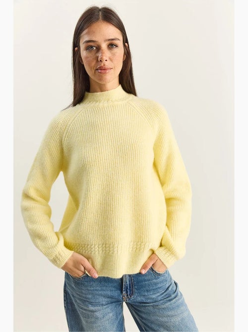 Maglione in maglia oversize con girocollo lucci - Kiabi Maglione in maglia oversize con girocollo lucci - Kiabi