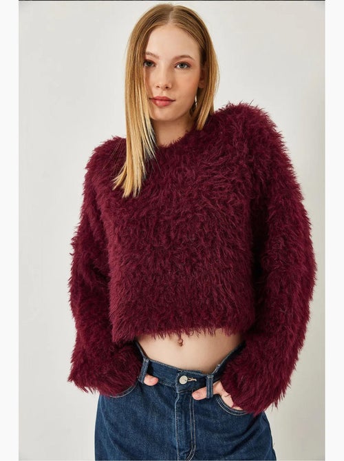 Maglione in maglia pelosa lucci - Kiabi