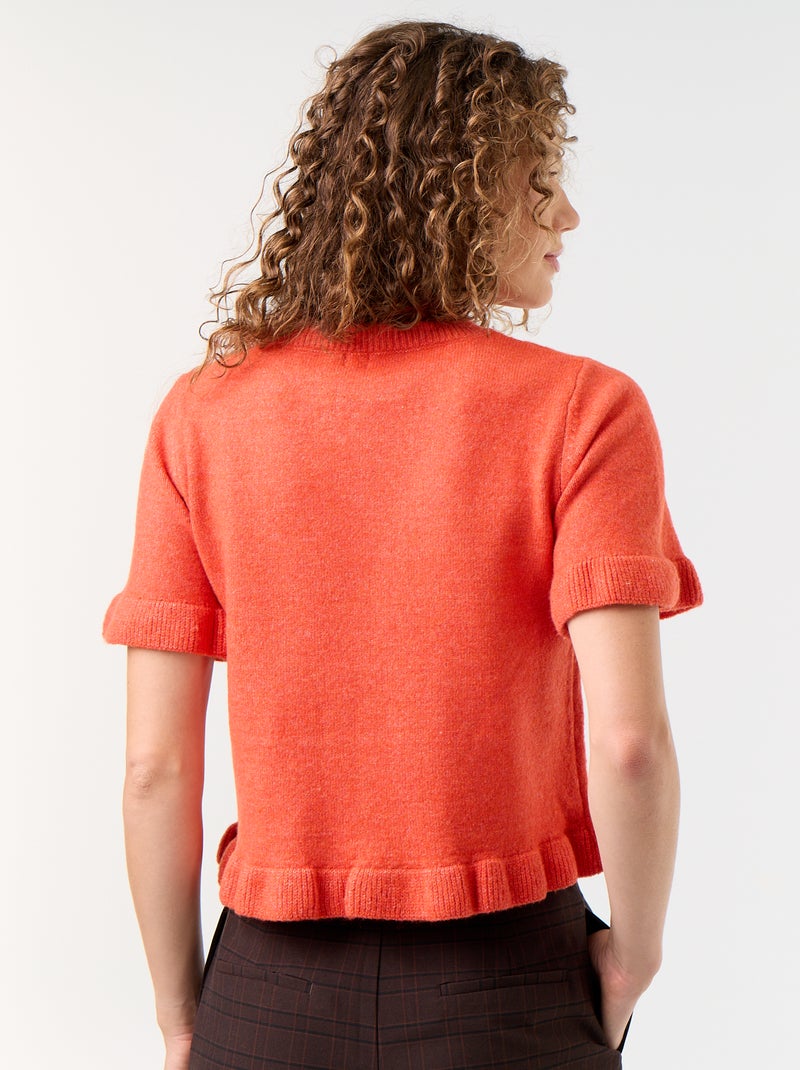 Maglione in maglia Rosso - Kiabi