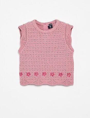 Maglione in maglia senza maniche