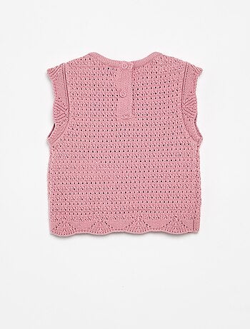 Maglione in maglia senza maniche