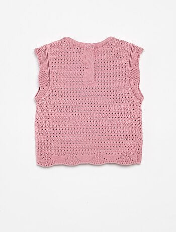 Maglione in maglia senza maniche