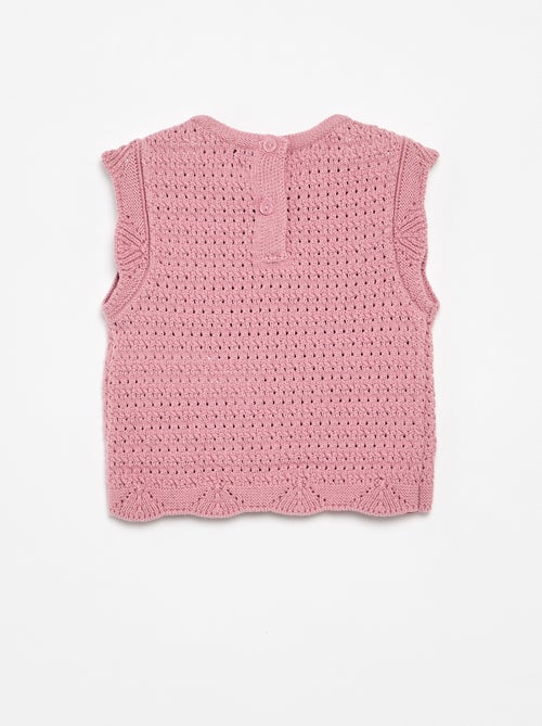 Maglione in maglia senza maniche - Kiabi