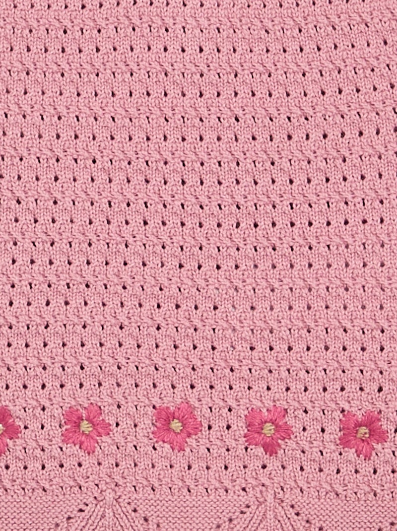Maglione in maglia senza maniche Rosa - Kiabi