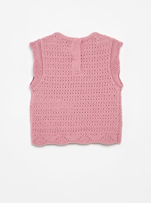 Maglione in maglia senza maniche - Kiabi
