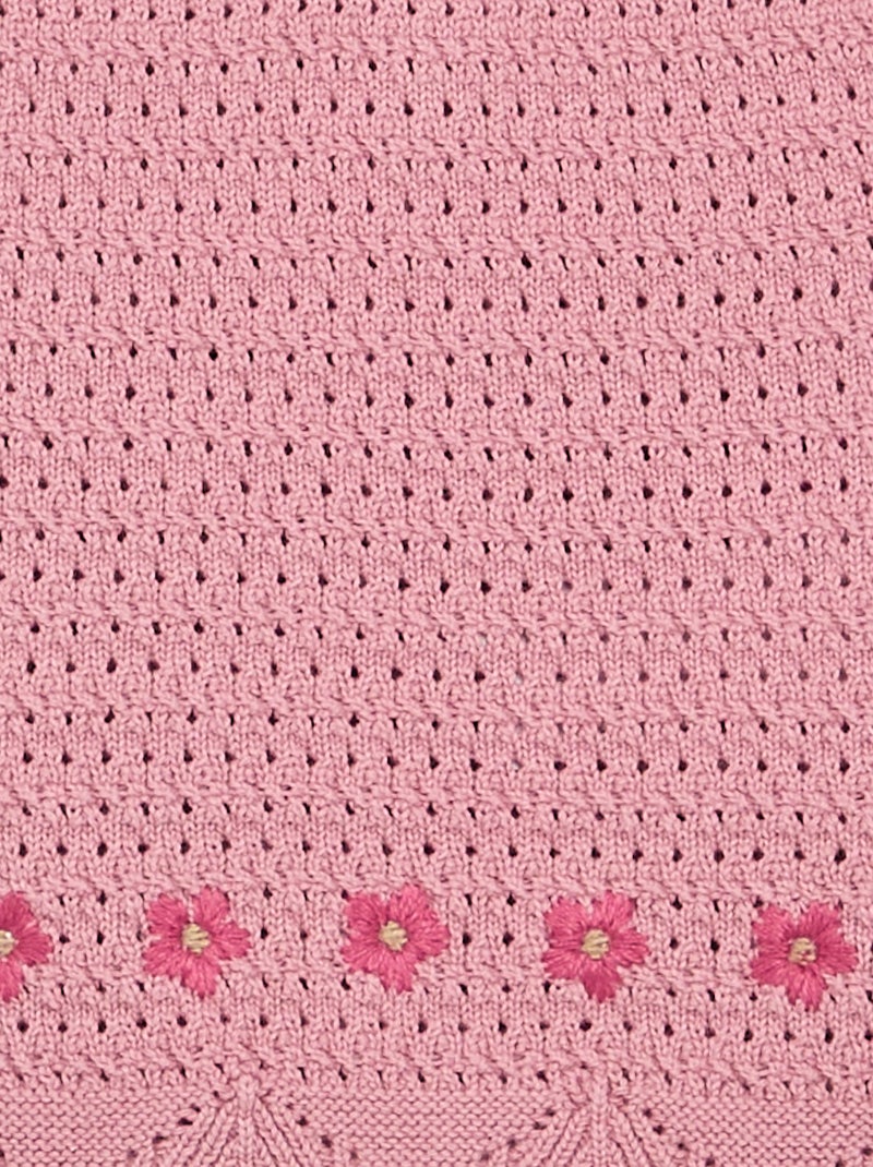 Maglione in maglia senza maniche Rosa - Kiabi