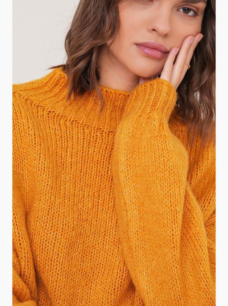 Maglione in maglia spessa relaxed fit con girocollo mixray Ambra - Kiabi