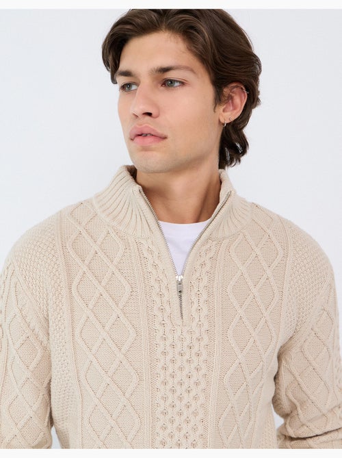 Maglione in maglia strutturata, mo fashion - Kiabi Maglione in maglia strutturata, mo fashion - Kiabi