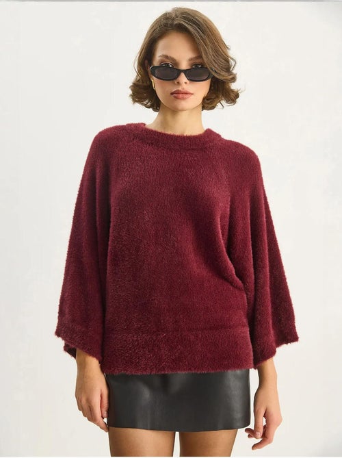 Maglione in maglia testurizzata con girocollo lucci - Kiabi Maglione in maglia testurizzata con girocollo lucci - Kiabi