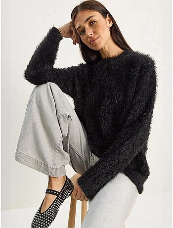 Maglione in maglia testurizzata lucci