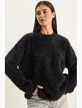Maglione in maglia testurizzata lucci