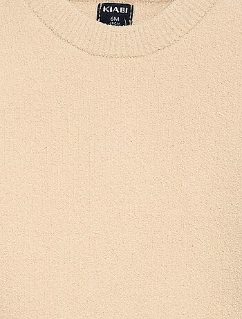 Maglione in maglia tinta unita con collo rotondo