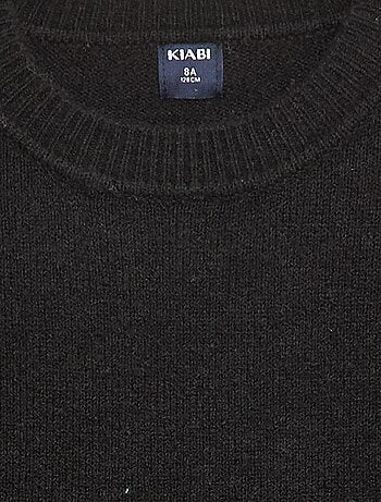 Maglione in maglia tinta unita con scollo rotondo