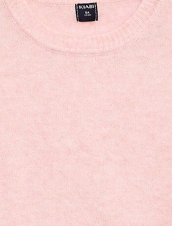 Maglione in maglia tinta unita con scollo rotondo