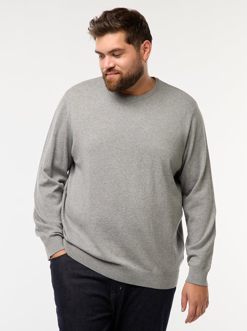 Maglione in maglia tinta unita girocollo - Kiabi Maglione in maglia tinta unita girocollo - Kiabi