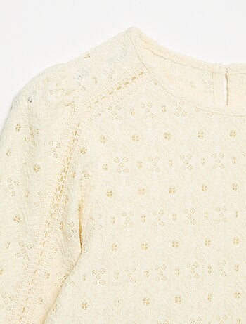 Maglione in maglia traforata