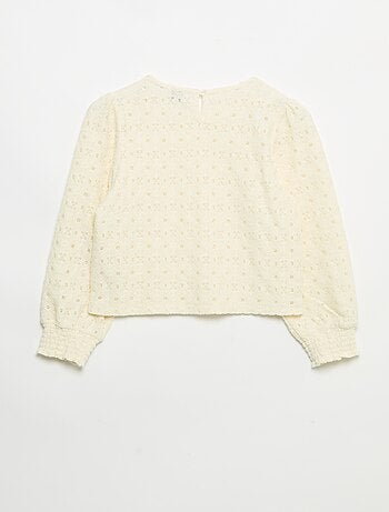 Maglione in maglia traforata