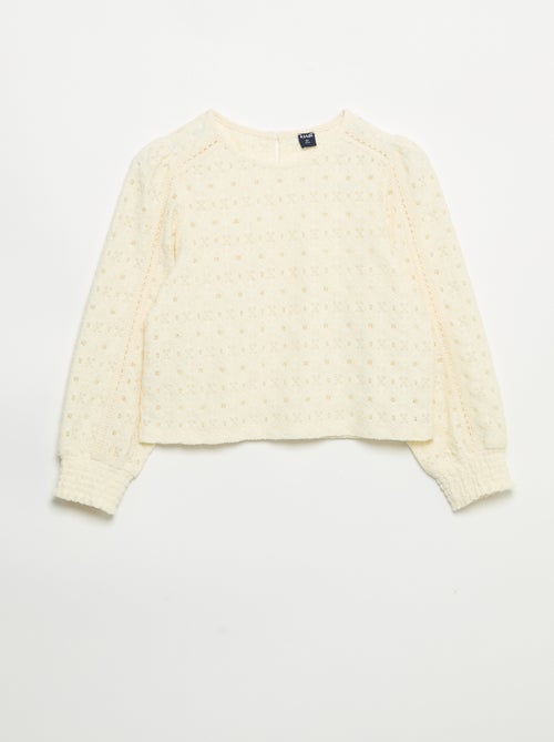 Maglione in maglia traforata - Kiabi