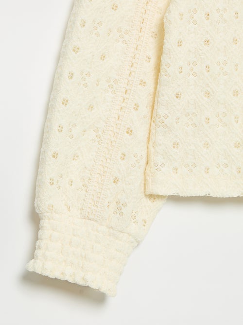 Maglione in maglia traforata - Kiabi