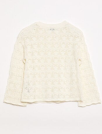 Maglione in maglia traforata