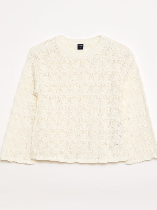Maglione in maglia traforata - Kiabi