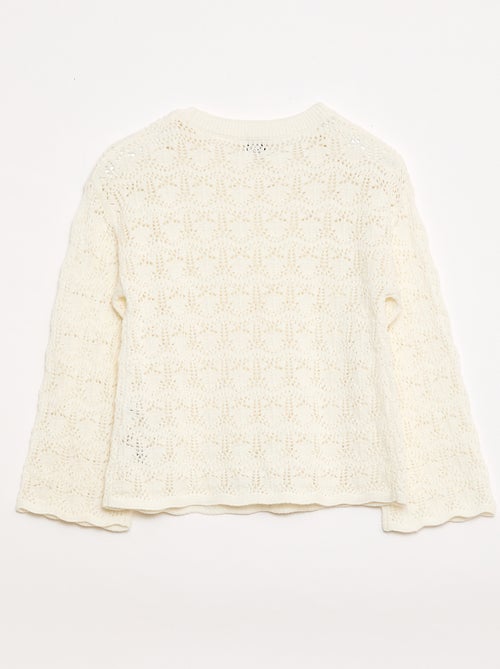 Maglione in maglia traforata - Kiabi