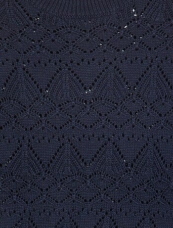 Maglione in maglia traforata