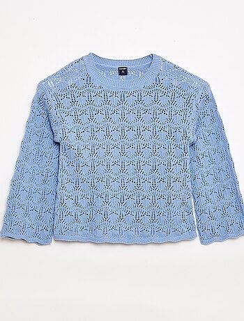 Maglione in maglia traforata