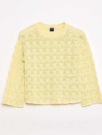 Maglione in maglia traforata