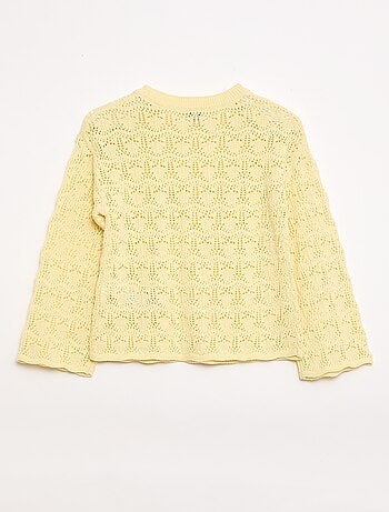Maglione in maglia traforata