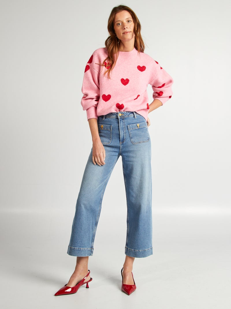 Maglione in misto lana - 'San Valentino' ROSA - Kiabi