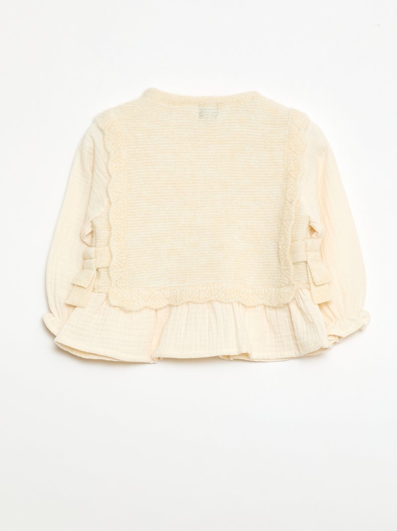 Maglione in misto lana Beige - Kiabi